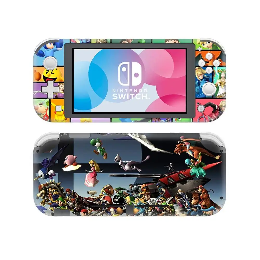 Super Smash Bros наклейка на кожу для nintendo Switch Lite консоль и контроллер переключатель легкий протектор виниловая наклейка на кожу