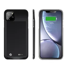 5000 мА/ч чехол с алюминиевой рамкой для зарядного устройства для iPhone 11 Pro Max Silm ударопрочный Дополнительный внешний аккумулятор чехол для зарядки светодиодный дисплей
