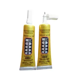 Colle liquide e 8000 cristal e8000, 15ml, 1 pièce, ornements en verre, téléphone portable et autres décorations, adhésifs polyvalents 
