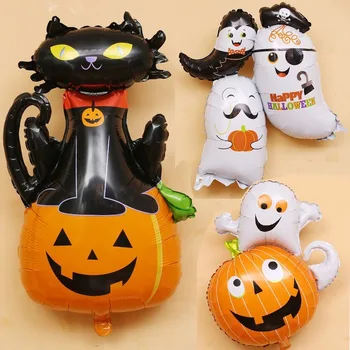 

Halloween Decoration Balloon Ghost Festival Skull Pumpkin Bat Birthday Decoration Aluminum Foil Balloon Baby Shower Home Decor