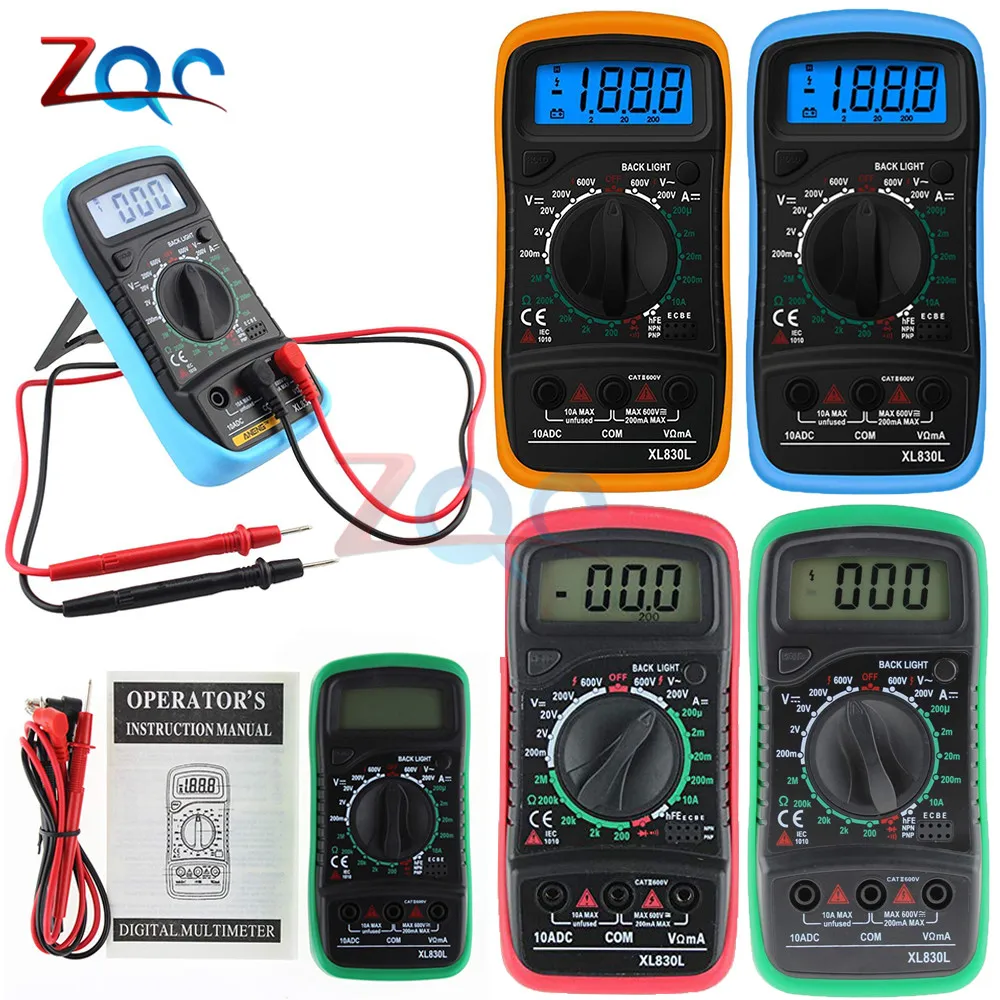 Digital Multimeter Tester Xl830l Portable Digital Capacitance