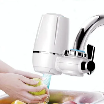 

Tap Water Purifier Clean Kitchen Faucet Remove Water Impurities Rust Bacteria Mini Washable Ceramic Percolator Water Filter