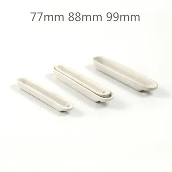 

10pcs Porcelain boat 77mm 88mm 99mm burning boat type porcelain ark ceramic boat sulfur determination instrument accessories