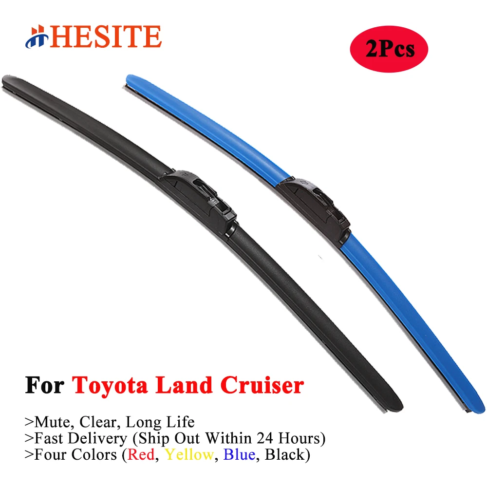 Желтые щетки стеклоочистителя HESITE для Toyota Land Cruiser 100 J1 J10 200 J2 J20 300 J300 SUV G GX ZX 2002 2003 2007