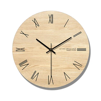 

Bamboo Wood Big Silent Wall Saatk Modern Design Creative Decorative Wall Saatks Home Decor Wanduhren Saatk Nixie Watch W50011