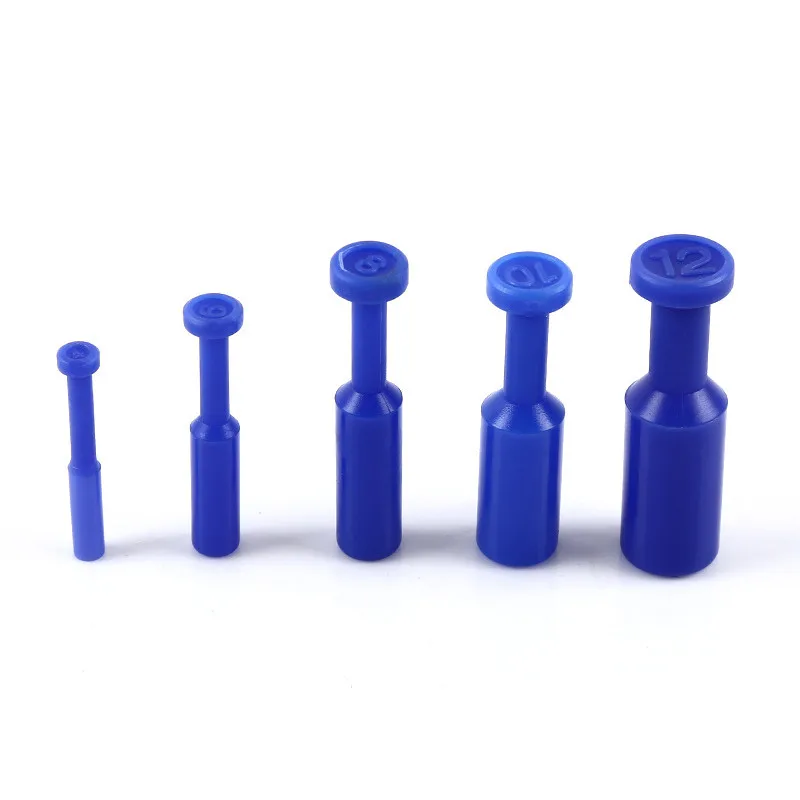 10PCS Blue Nylon Pneumatic Blanking Plug Hose Tube Push Fit Connector Air Line 4/6/8/10/12MM |
