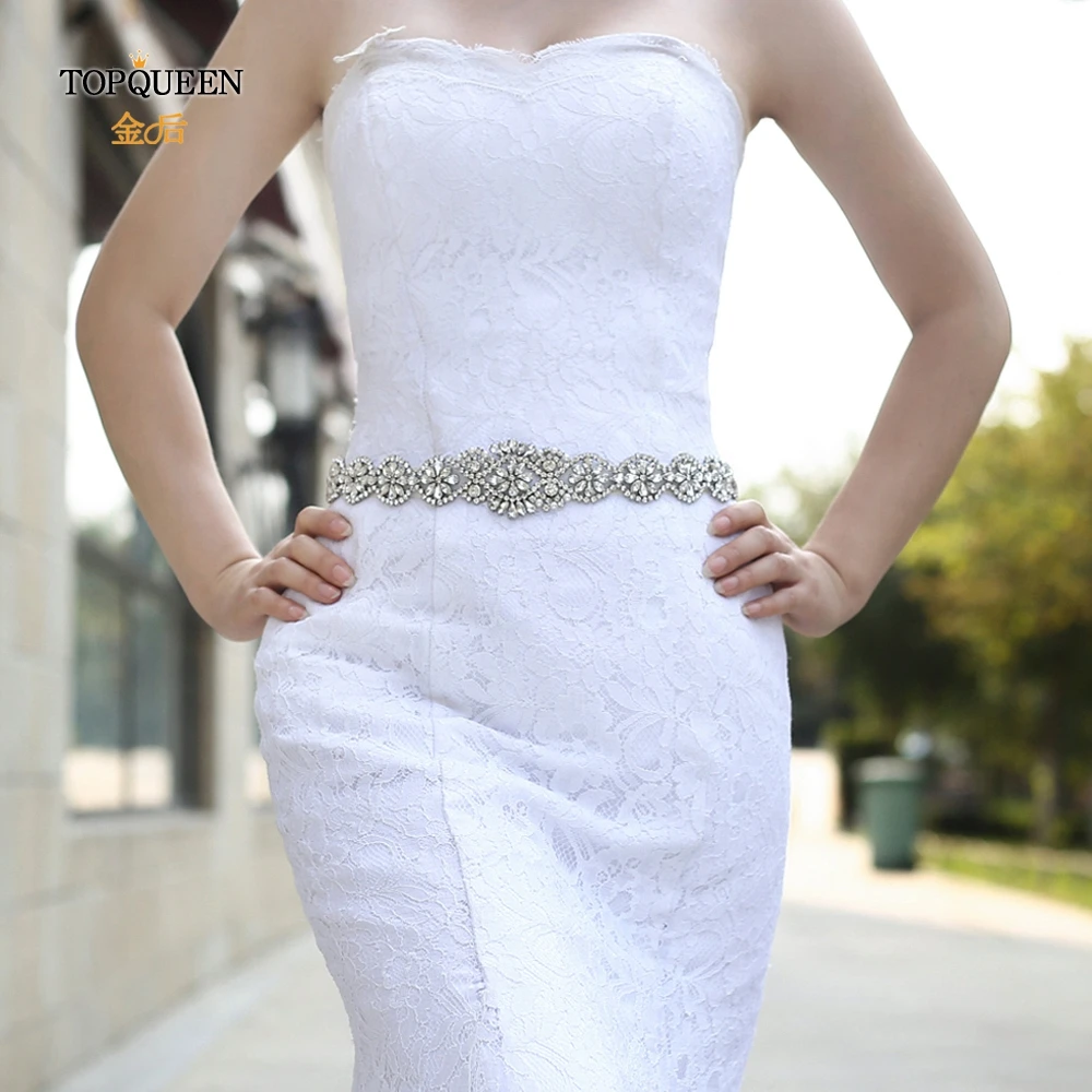 TOPQUEEN S161A пояс ручной работы с ремни со стразами свадебный пояс для подружки невесты и ремни для взрослых платье подружки невесты