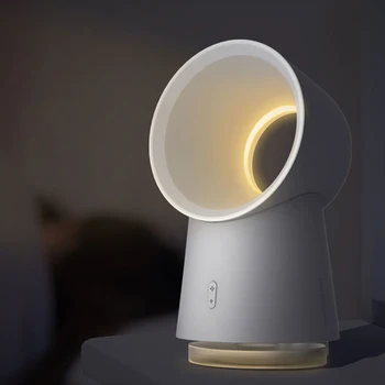 

3 In 1 Mini Cooling Fan Bladeless Desktop Fan Mist Humidifier LED Light 3 Speeds Adjustable Night Light For Home