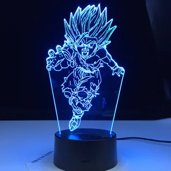 

3D-4117 Dragon Ball Z Goku Nightlight for Kids Bedroom Decoration 3d Lamp Unique Child Birthday Gift Anime Led Night Light