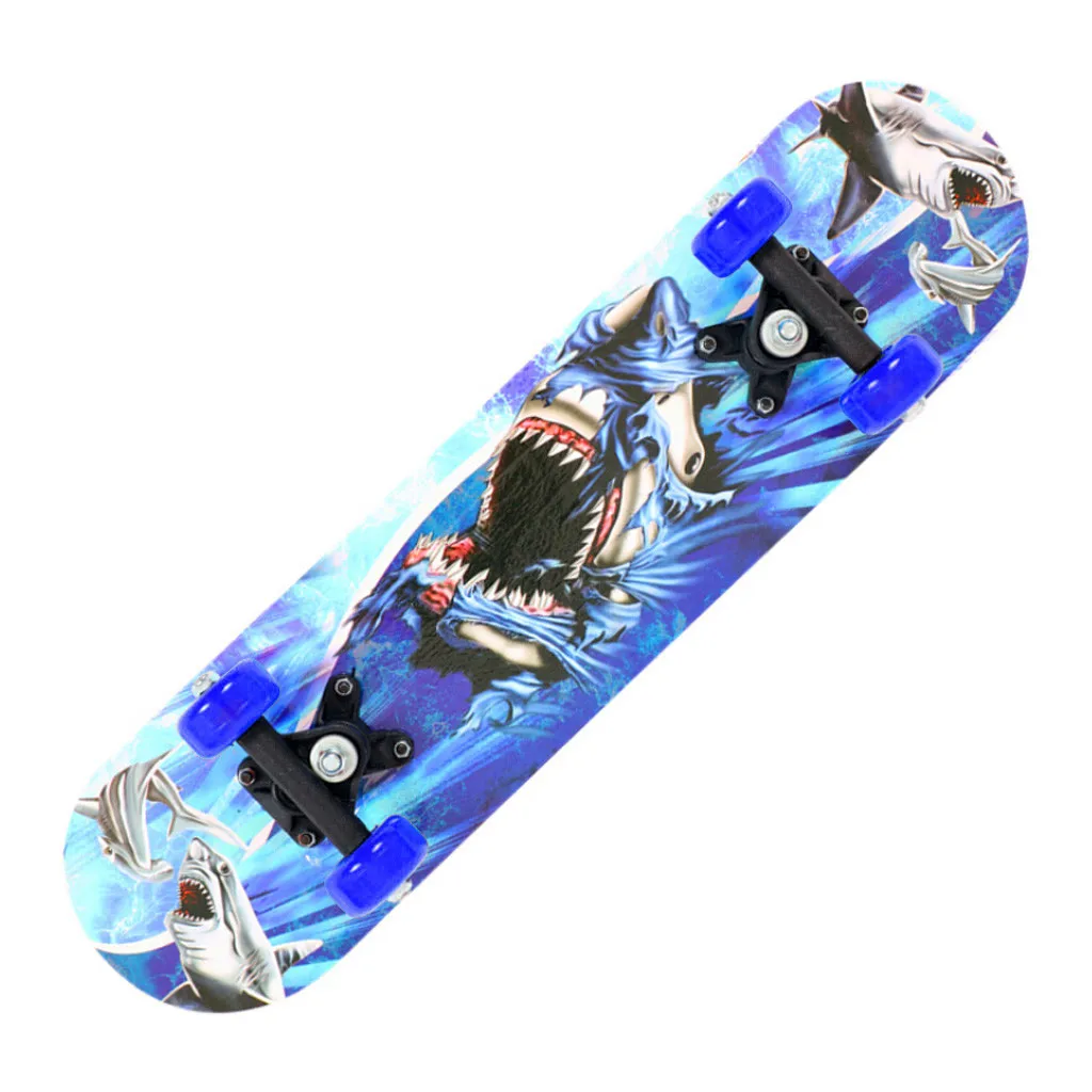 kids Skateboarder Children Skateboard Kid Scooter Longboard Pulley Wheel 17 inch Skateboard for children Gifts #0604g30