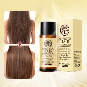 

Hair Care Moroccan Pure Argan Oil Hair Essential Oil For Dry Hair Types Multi-functional Hair Serum Smooth Hair Care Mask