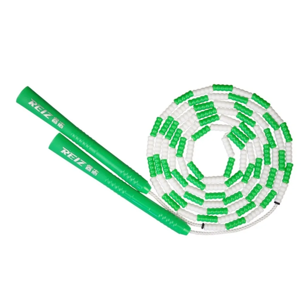 Детские мягкие пластиковые бисерные сегментированные скакалки ABS Ручка для поддержания формы тренировки