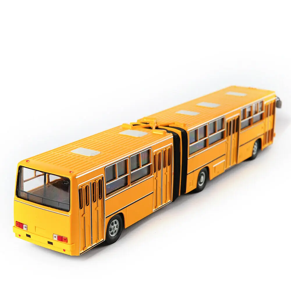 Детские модели игрушки для мальчиков 1/43 литой под давлением сплав Советская Россия Модель автомобиля желтый двухэтажный автобус IKarus-280 детские игрушки