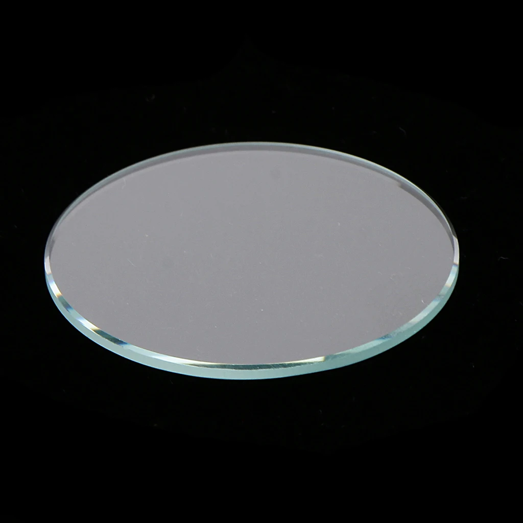 10pcs 28mm-38mm Flat Watch Crystal Mineral Glass Replacement Part 1mm Thick