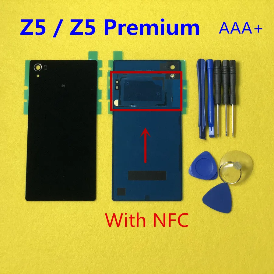 Оригинальный Корпус задняя крышка батарейного отсека чехол с NFC для Sony Xperia Z5 Premium