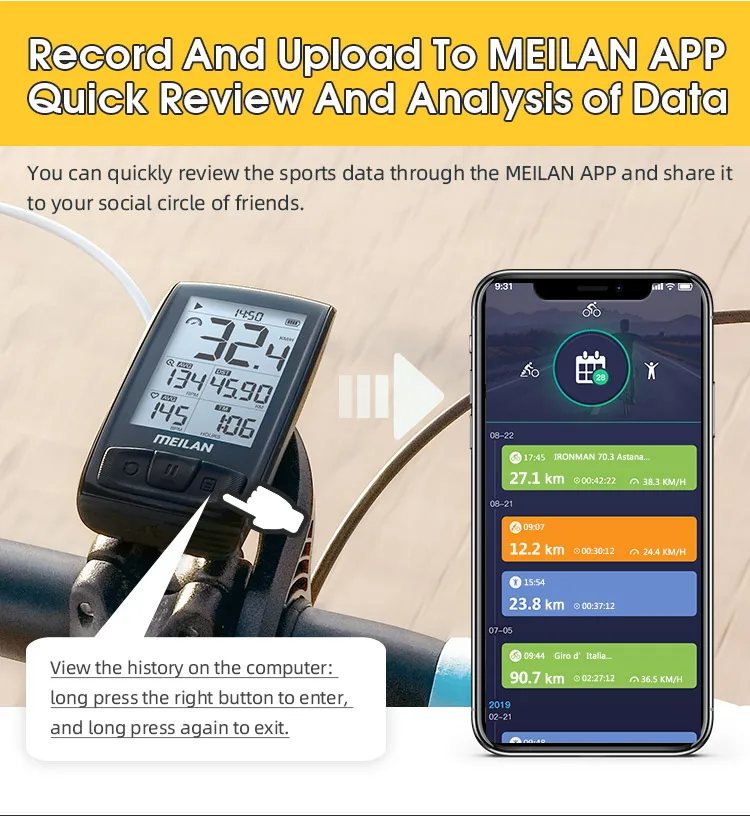 COOSPO BC26 Compteur Velo sans Fil GPS, Bluetooth 5.0 Ordinateur Vélo COOSPO BC26 Compteur Velo sans Fil GPS, Bluetooth 5.0 Ordinateur Vélo