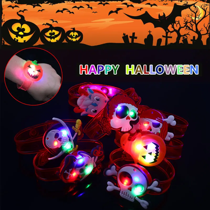 

Random Delivery LED Wrist Band Glittering Light Bracelet Fashion Flashing Wrist Band Children 3 Mode Multi-Color Party