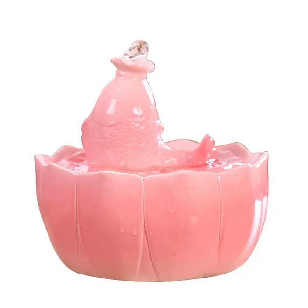 Pink USB Диспенсер для воды для кошек, товары для домашних животных, небольшой автоматический циркуляционный поток воды, живой бассейн, кормушка для кошек, артефакт, Прямая поставка - Цвет: Pink USB
