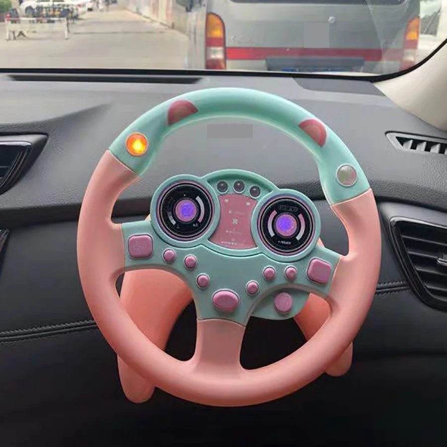 Zabawka samochód koła dzieci dziecko zabawki interaktywne dzieci kierownica  z lekkim dźwiękiem symulacja jazdy samochód zabawka edukacja zabawka  prezent|Odlewane i zabawkowe pojazdy| - AliExpress