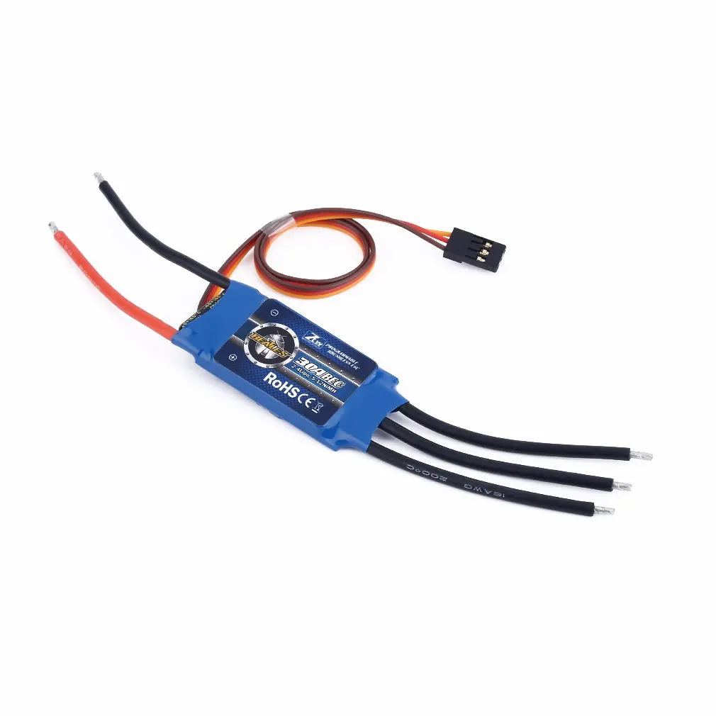 

AL 30A ESC 5V/3A BEC for 400-450 Helicopters Or Quad-Rotor Multi RC Helicopter