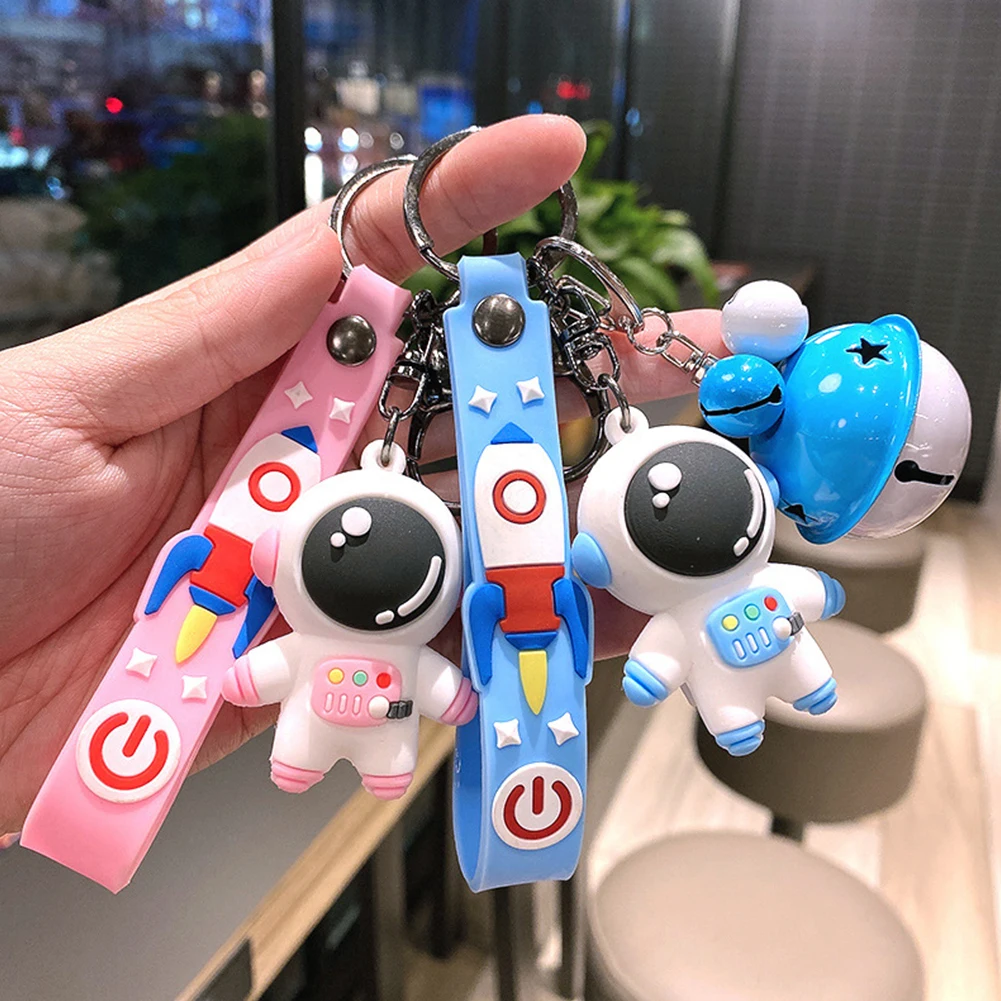 PVC Cartoon Raincoat Pig Doll Metal Keychain Pink Yellow Blue Trinket Girl Boy Pendant Bag Car Key Ring Jewelry Lanyard Gift | Багаж и