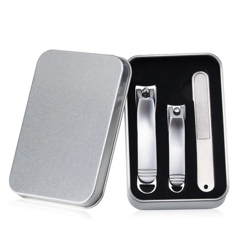 

3PCS/SET Stainless Steel Nail Clippers Nail Cutter Manicure Nippers Callus Shavers Finger Toe Tools