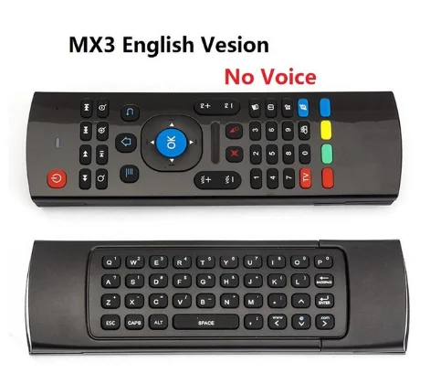 Белый MX3 Air mouse 2,4 ГГц Беспроводная мини-клавиатура с подсветкой, голосовое управление, ИК-пульт дистанционного управления для ПК, Android x96, Мини ТВ-приставка - Цвет: Белый