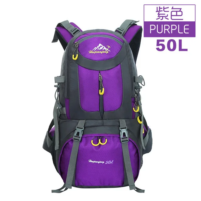 40L/50L/60L открытый рюкзак походная сумка водонепроницаемый альпинистский походный Рюкзак Molle спортивная сумка альпинистский рюкзак - Цвет: 50L purple