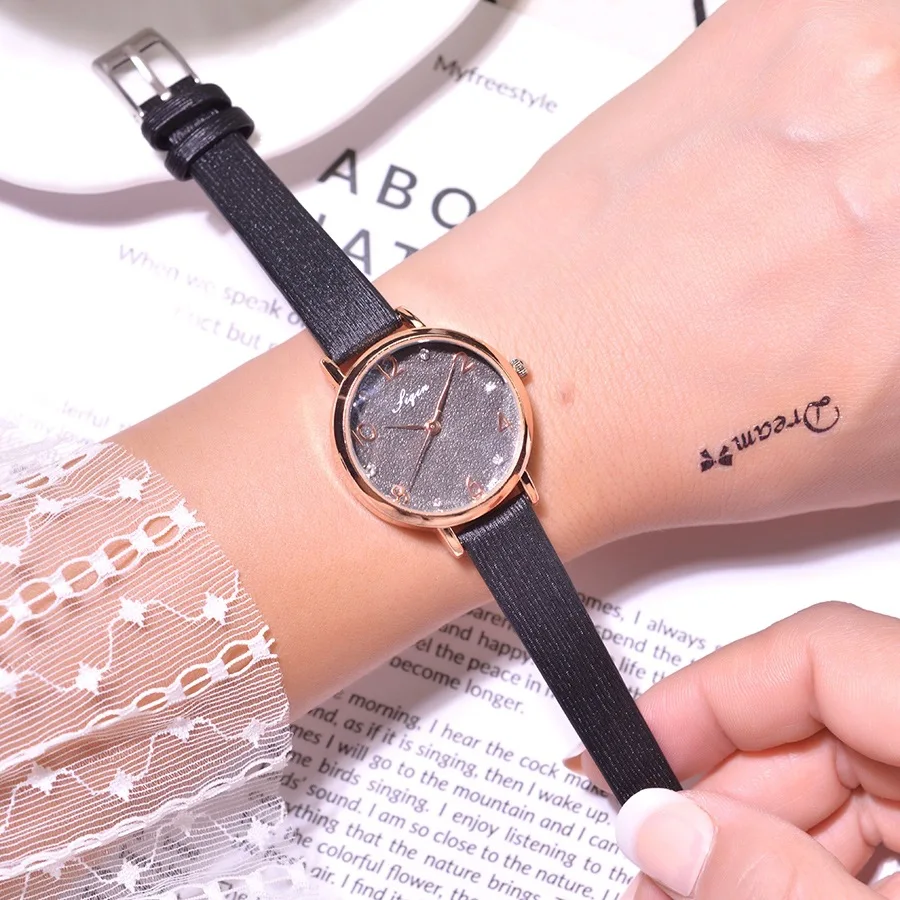 נשי עור שעון Montre Femme 