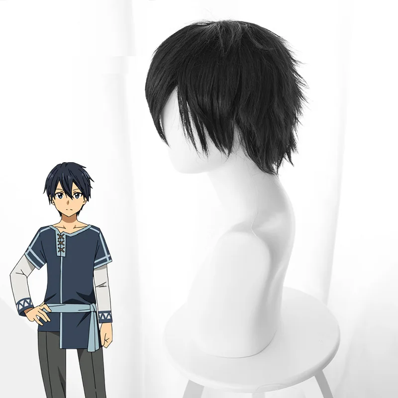 Anime Kirigaya Kazuto Cosplay Costumes Sword Art Online Kirito Shoes   Alicization Wigs Boots Uniform Set Adult Unisex00 (10)