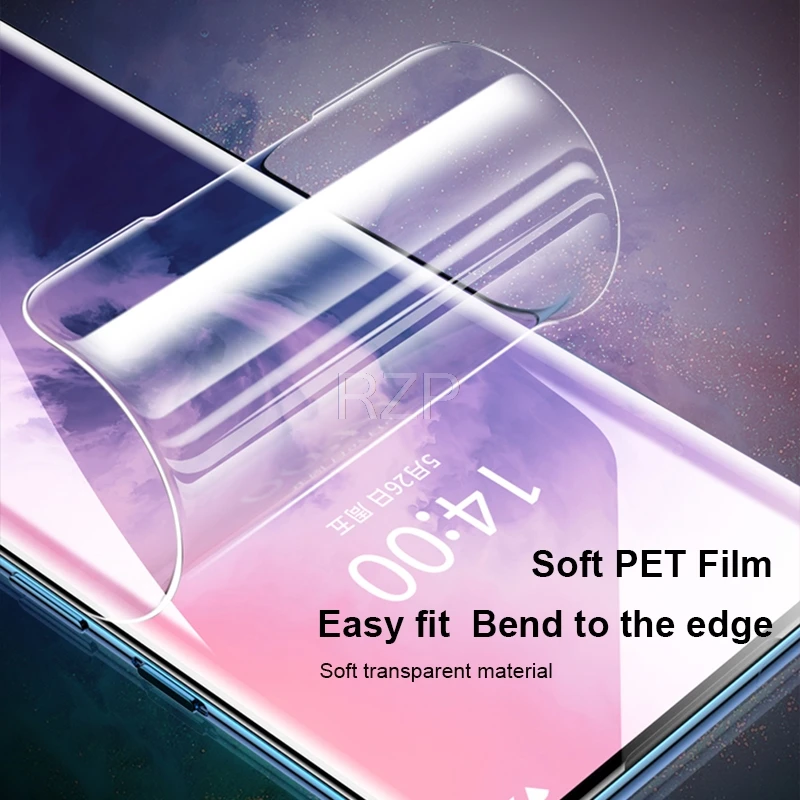 RZP 99D полное покрытие изогнутая Защитная пленка для экрана для OnePlus 7 Pro 7Pro мягкая ПЭТ пленка tpu(термополиуретановая пленка) для OnePlus 7 Pro 3D(не закаленное стекло
