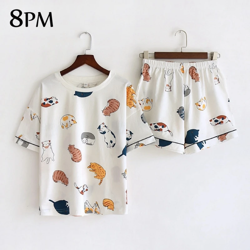 Комплект пижамный женский короткий цвет в ассортименте S M L XL XXL 1 комплект |