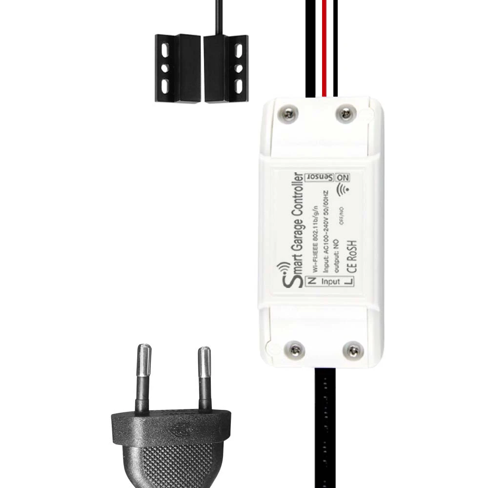 

Garage Door Opener WIFI Intelligent Controller Lift Switch Mobile Phone APP Remote Control Timer Switch Works with Google Home