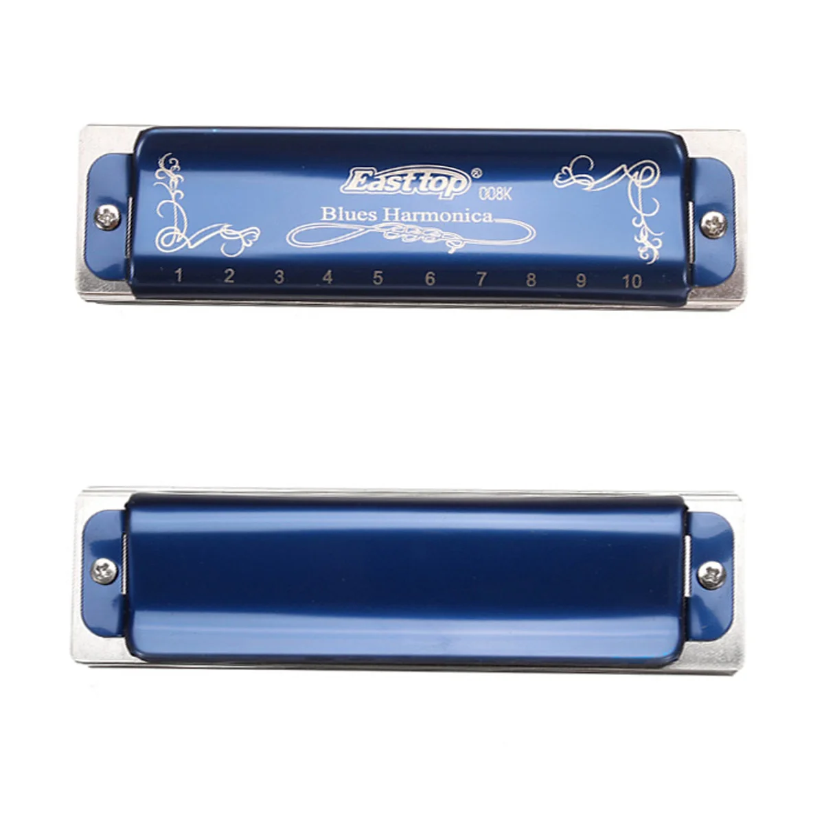 Easttop T008K 10 Holes Blues Harmonica Limited Version Blue Color Diatonic Harp Musical Instrument A B C D E F G Keys With Case