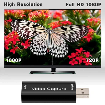 

Audio Video Capture Cards HDMI Video Capture HDMI to USB Full HD 1080p USB 2.0 HDMI Capture Card with Cable New Arrival