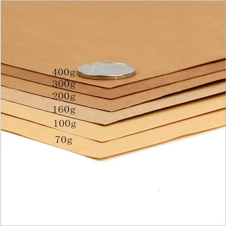 250gsm 50 шт A4 коричневая крафт-бумага DIY для изготовления карт крафт-бумага высокого качества плотная бумажная доска картон