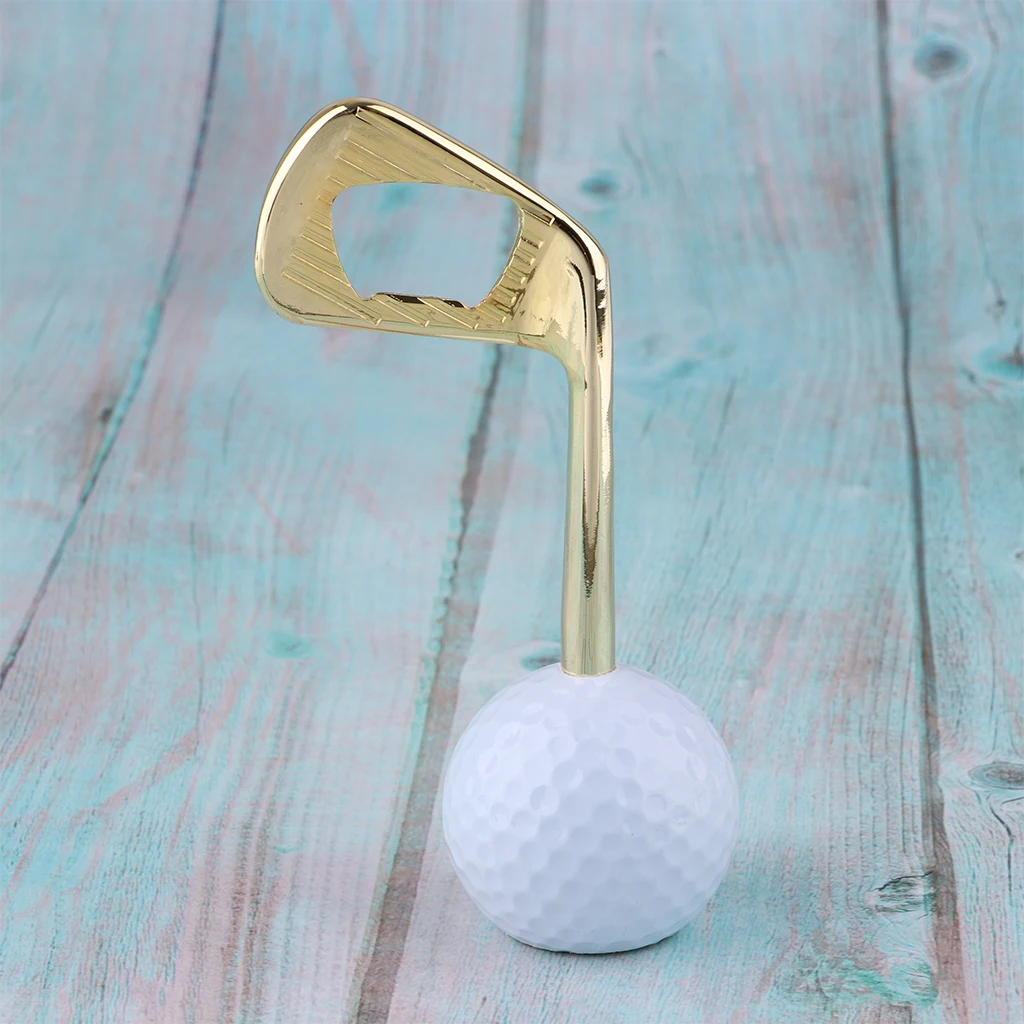Новинка Гольф мяч открывалка для бутылок Гольф пивная Крышка выключатель подарок на день рождения для любителей гольфа - Цвет: Golden