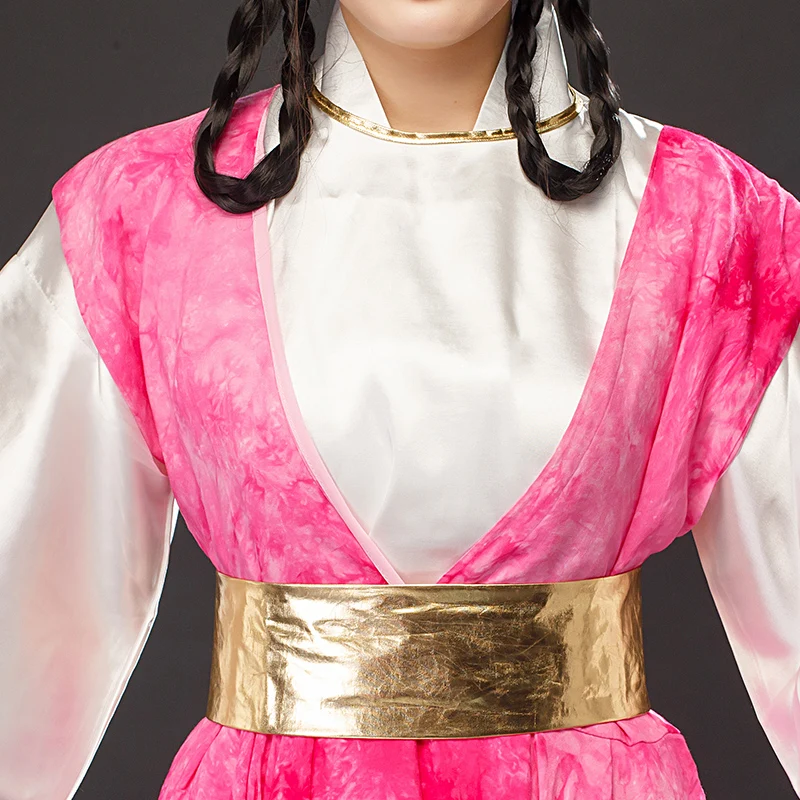 Женский костюм для косплея hanfu Древний китайский горничной занятий боевыми