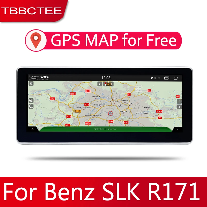 Clearance Android 2 Din Car radio Multimedia Video Player auto Stereo GPS MAP For Mercedes Benz SLK Class R171 W171 2010~2018 Media Navi 3