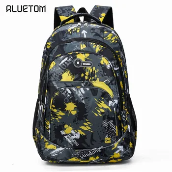 

Children Nylon School Bag Student Camouflage Orthopedic SchoolBag Travel Pupils Backpack Teenager Boys Primary Mochila Bookbag