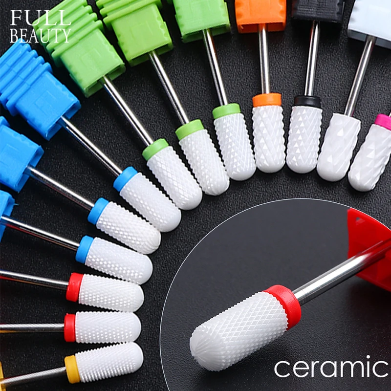 

Barrel Ball Ceramic Nail Drill Bits for Electric Drill Manicure Machine Milling Cutter Nail Art Accessories Remover CHBB01-11