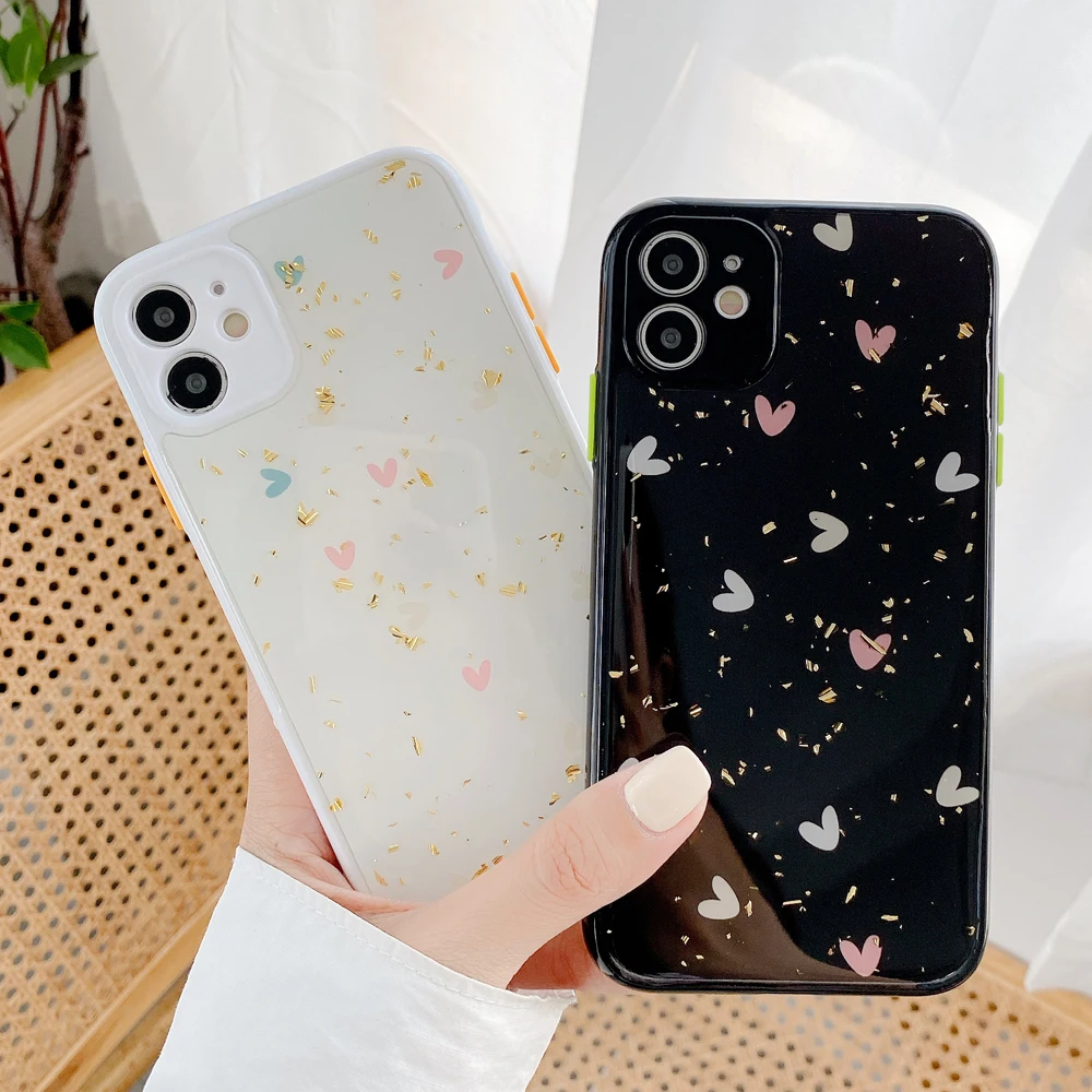 Чехол для iphone 11 Pro Max XR X XS 7 8 Plus SE 2020 с блестящими блестками задняя крышка