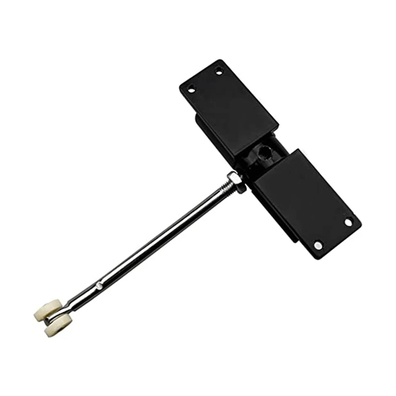 Door Closer Household Black Belt Wheel Adjustable Automatic Door Closing Light Zinc Alloy Spring Closer