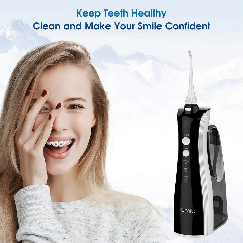 Goede 330 Ml Draadloze Monddouche Water Flosser 3 Modi Draagbare Tandheelkundige Waterstraal Usb Oplaadbare Tooth Cleaner IPX7 Waterdicht