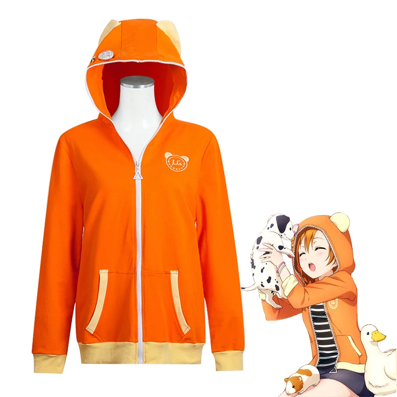 

Anime Sweatshirt LoveLive Cosplay Costumes Love Live Hoodies Uniform Kousaka Honoka Jackets Nishikino Maki Coat Women Girl Top