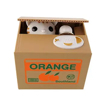 

Stealing Money Cat Music Stealing Money Piggy Bank Children Cartoon Cat Electric Piggy Bank Gift Custom Logo