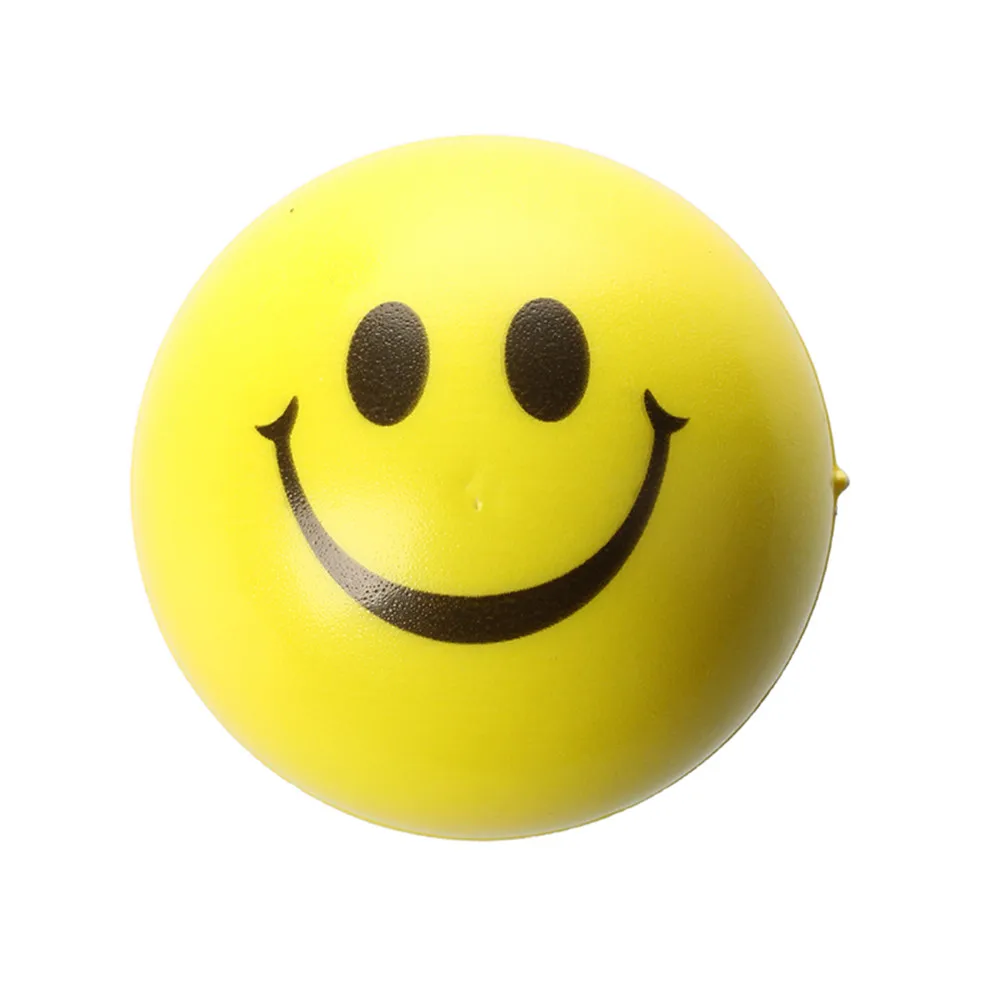 Счастливое лицо прыгающий антистрессовый мяч детский тренажер для рук тренажер для пальцев смайлик рельефный сдавливающий мяч забавная игрушка