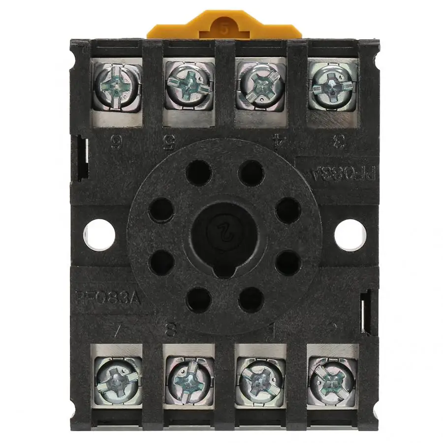 

PF083A 8 Pins Power Relay Base Socket for MK2P AH3 Time Relay 2019 NEW