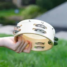 Двойной Тамбурин барабан детское музыкальное образование бубен круглый перкуссия