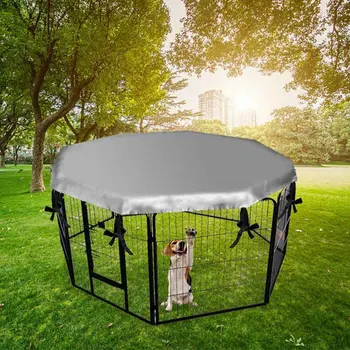 

Protective Foldable Windproof Polyester Waterproof Octagon Dog Crate Cover Pool Sun Shade Outdoor Indoor Kennel Durable Puppy
